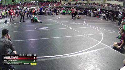 160 lbs Champ. Round 2 - Ashier Oswald, Aurora Wrestling Club vs Rylan Hoefer, O`Neill Leprechaun Wrestling