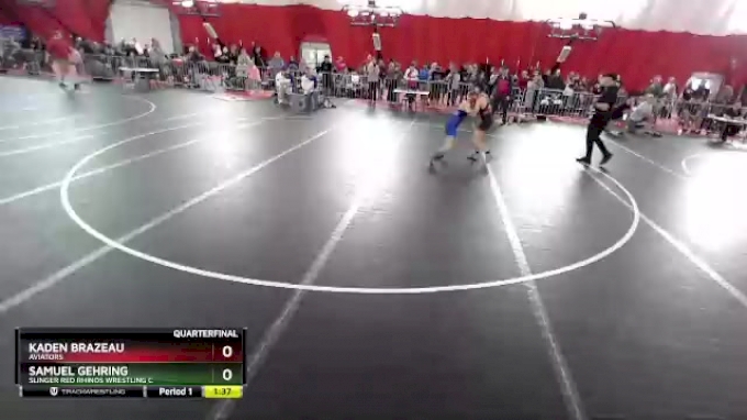 102 lbs Quarterfinal - Kaden Brazeau, Aviators vs Samuel Gehring ...