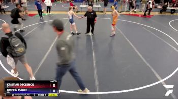 106 lbs Cons. Semi - Kristian DeClercq, IL vs Griffin Magee, ND