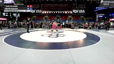 157 lbs Cons. Rd Of 32 - Zane Willobee, MI vs Trevor Paulson, WI