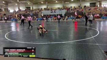 60 lbs Cons. Round 1 - Jed Nordstrom, McMinn Tribe Wrestling Club vs Cash `Money` Gonzalez, Clinton Dragon Youth Wrestling