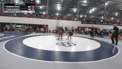 57 kg 5th Place Match - Jermaine Peace, Eagle Regional Training Center vs Tyler Chappell, Pittsburgh Wrestling Club