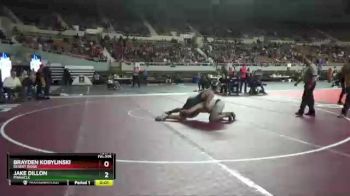 D1-215 lbs 5th Place Match - Brayden Kobylinski, Desert Ridge vs Jake Dillon, Pinnacle