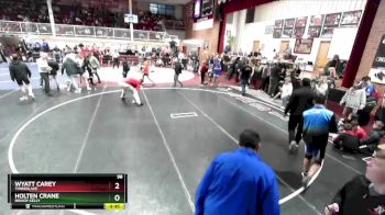 98 lbs Champ. Round 2 - Wyatt Carey, Timberlake vs Holten Crane, Bishop Kelly