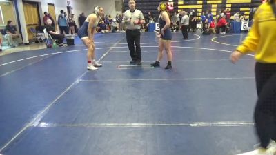 136 lbs Quarterfinal - Ava Golding, Kiski Area vs Hannah Pereira-Weil, Mt. Lebanon