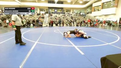 157 lbs Cons. Round 3 - Gus Higgins, Mountain View vs Malachi Jensen, Fremont