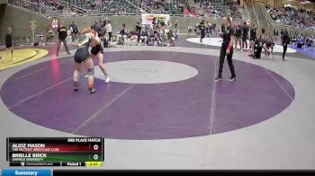 136 lbs 3rd Place Match - Alioz Mason, The Factory Wrestling Club vs Brielle Brick, Linfield University