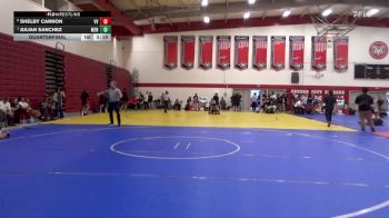 133 lbs Quarterfinal - Julian Sanchez, Menlo NWCA vs Shelby Cannon, Victor Valley College