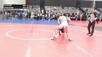 140-H lbs Round Of 16 - Eli Glover, Orchard South WC vs Chase Baker, Pennsville