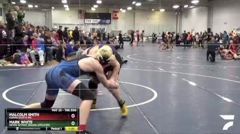 160 lbs Champ. Round 2 - Mark White, Metro Detroit Region Affiliated vs Malcolm Smith, Climax-Scotts WC