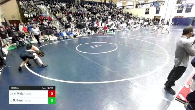 133 lbs Consi Of 16 #2 - Nick Vivian, Cincinnati La Salle vs Gavin Green, Delone Catholic