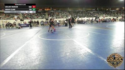 50 lbs Consolation - Leilani Ingram, Team Of Hard Knox vs Amavi Cline, Coweta Tiger Wrestling
