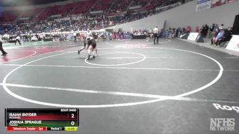 6A-120 lbs Cons. Round 4 - Joshua Sprague, Tigard vs Isaiah Snyder, McDaniel