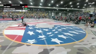 140 lbs Semifinal - Coy Eddy, Douglas Wrestling Club vs Devonne Sesler, Bon Homme