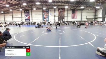 105 lbs Consi Of 32 #1 - Kristian Beres, NJ vs Cadyn Sandidge, VA