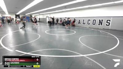 215 lbs Cons. Round 4 - Elias Saucedo, El Toro vs Bryan Cortes, Villa Park High School Wrestli