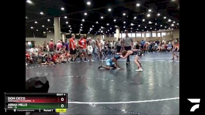 95 lbs Round 2 (6 Team) - Ariah Mills, RWA vs Dom Cicco, Panhandle Punishers