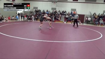 97-102B 1st Place Match - Lily Schulte, West Delaware Girls vs Brielle Wieland, Independence Girls