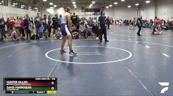 218 lbs Cons. Round 2 - Hunter Gillies, Branch County Wrestling vs David Marroquin, Voyageur WC