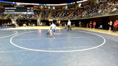 117 lbs Consy 1 - Jonah Wicker, Tyrone vs Jay Prowell, New Castle