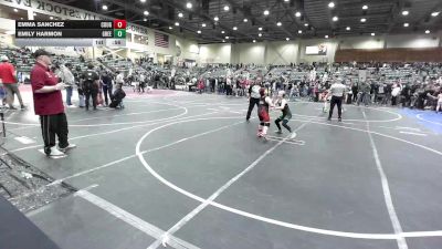 Rr Rnd 5 - Emma Sanchez, Cougar Youth Wrestling vs Emily Harmon, Greenwave Youth WC