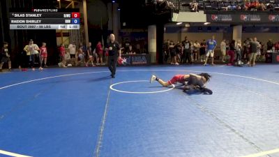 98 lbs 7th Place Match - Silas Stanley, Dragons Junior Wrestling Club vs Raeion Shirley, Ragin Raisins Wrestling