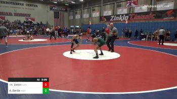 120 lbs Prelims - Hayden Zinkin, Clovis North vs Abraham Cerda, Hoover