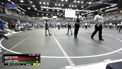 76 lbs Champ. Round 1 - Camden Prier, Mulvane Jr. Wrestling Club vs Jaxtyn Mudd, Beloit