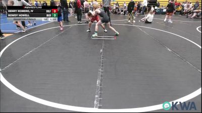100 lbs Quarterfinal - Henry Romero, IV, Wolfpak Wrestling vs Rowdy Howell, Madill Takedown