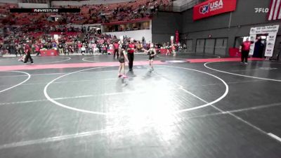 95 lbs Cons. Semi - Audrina Kammerud, Sarbacker Wrestling Academy vs Payton Peterson, Freedom Girls Wrestling