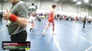 145 lbs Cons. Round 4 - Kingston Stiffler, Williamston vs Lucas Williams, Midwest Xtreme Wrestling