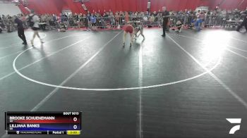 132 lbs Round 1 - Brooke Schuenemann, WI vs Lilliana Banks, WI