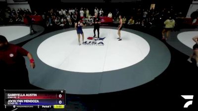 125 lbs Placement Matches (16 Team) - Gabryella Austin, SJWA-FR vs Jocelynn Mendoza, SCVWA-FR