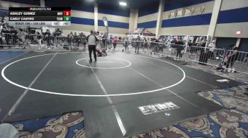 109 lbs Round Of 16 - Ashley Gomez, Imperial vs Carly Castro, Team Faith