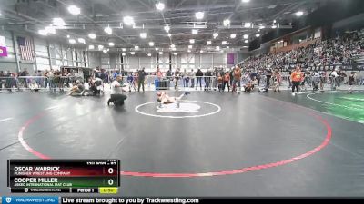 82 lbs Quarterfinal - Oscar Warrick, Punisher Wrestling Company vs Cooper Miller, Askeo International Mat Club