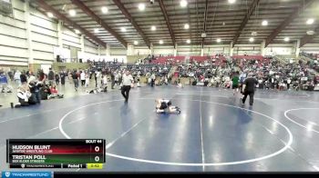 58 lbs Quarterfinal - Hudson Blunt, Aviator Wrestling Club vs Tristan Poll, Box Elder Stingers