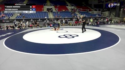 125 lbs Cons. Rd Of 32 - Kenzie Herrera, CA vs Kayden Dauch, VA