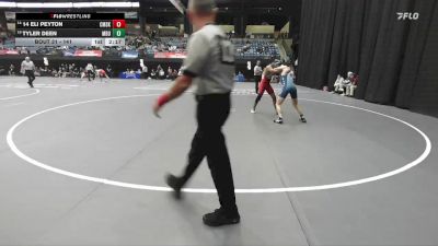 141 lbs Champ. Round 1 - Tyler Deen, Missouri Baptist vs 14 Eli Peyton, Cumberlands