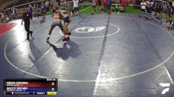 132 lbs Placement (16 Team) - ORION CERVERA, Nevada SILVER vs Rocco DeCaro, Temecula Valley