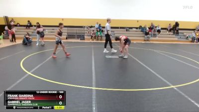 100 lbs Round 5 - Frank Giardina, Stratford Knights Youth vs Gabriel Jager, Summerville Takedown Club