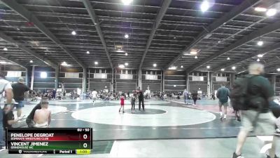 50 lbs Round 1 - Vincent Jimenez, Grindhouse WC vs Penelope DeGroat, Dominate Wrestling Club