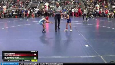 53-56 lbs Round 3 - Norah Albadri, Greater Heights Wrestling-AAA vs Niyah Hoyt, Sebolt Wrestling Academy