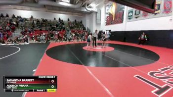 115 lbs Champ. Round 1 - Addison Vrana, Vista Ridge vs Samantha Barrett, Columbine