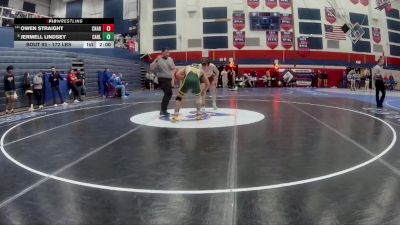 172 lbs Round Of 16 - Owen Straight, Chartiers-Houston vs Jermell Lindsey, Carlynton