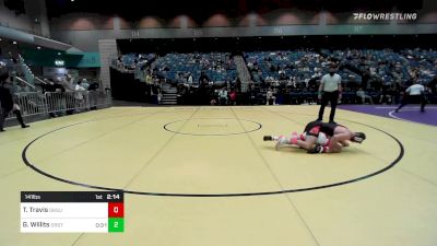 141 lbs Round Of 32 - Teague Travis, UNATT-Oklahoma State vs Grant Willits, Oregon State