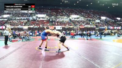 A - 285 lbs Champ. Round 1 - Holland Jantzen, Bigfork vs Waylon Schieffer, Sidney / Fairview