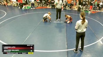 80 lbs Champ. Round 1 - Langoia Latu, Ravage vs Brayden Gillaspy, Hook`em W.C.