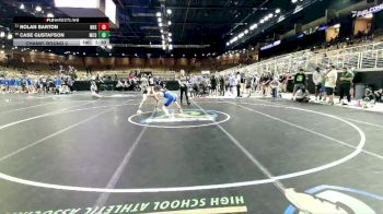 126 lbs Champ. Round 2 - Nolan Barton, Nolensville High School vs Case Gustafson, Miami Christian School