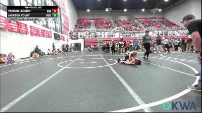 80-84 lbs Rr Rnd 2 - Tristan Leniger, Team Nomad vs Jackson Yount, Weatherford Youth Wrestling