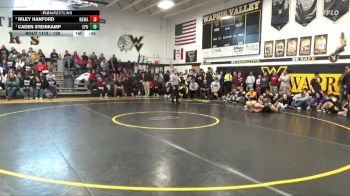 138 lbs Semifinal - Caden Steinkamp, Center Point-Urbana vs Riley Hanford, West Marshall